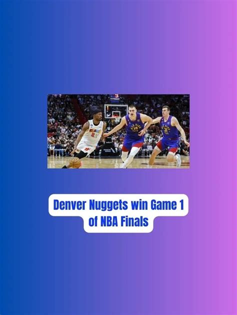 nuggets win game 1